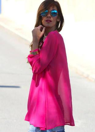 Блуза цвет фуксия