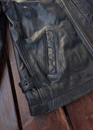 Эксклюзивная винтажная куртка 90х годов cafe racer кафе рейсер натуральная кожа стильная байкерская7 фото