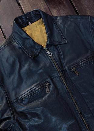 Эксклюзивная винтажная куртка 90х годов cafe racer кафе рейсер натуральная кожа стильная байкерская2 фото