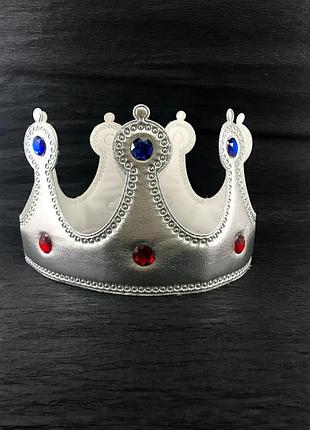 Корона короля maskarad 7035 серебристая