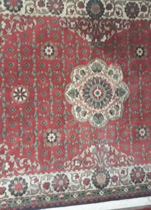 Натуральна вовна узбекистан великий килим палац на стіну ссер радянський з візерунками червоний 250 2.51 фото