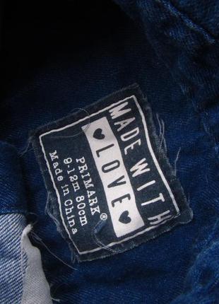 Якісна джинсова сорочка туніка з довгим рукавом primark3 фото
