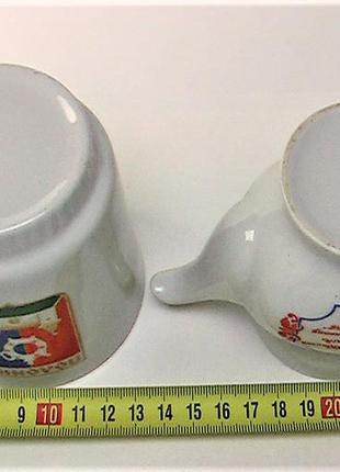 Чашка и чайник ссср юбилейный оригинал фарфор8 фото