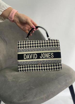 Сумка тоут шопер классическая стеганная cross body кросс боди david jones 66052 фото