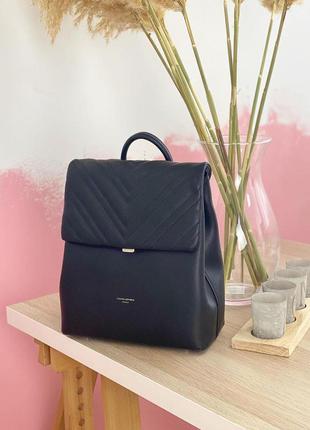 Рюкзак женский городской черный, беж, голубой david jones 6250-2