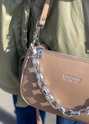 Сумка клатч кросс-боди чемоданчик на длинной ручке cross-body сумочка трендовая и стильная кроссбоди3 фото