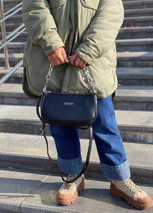 Сумка клатч кросс-боди чемоданчик на длинной ручке cross-body сумочка трендовая и стильная кроссбоди4 фото