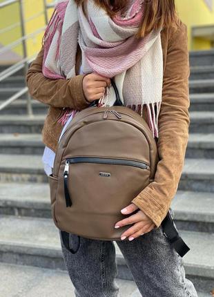 Стильный рюкзак женский школьный городской мини маленький как david jones8 фото