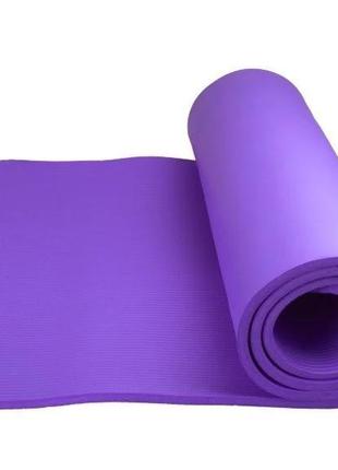 Килимок для йоги та фітнесу power system ps-4017 fitness-yoga mat purple2 фото