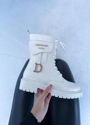 🍁d10r boots white fur🍁ботинки женские белые весна-осень, флис, жіночі білі ботинки