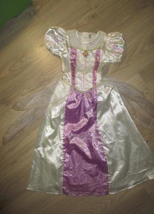 Нежное карнавальное платье на 7-8лет рост 128
