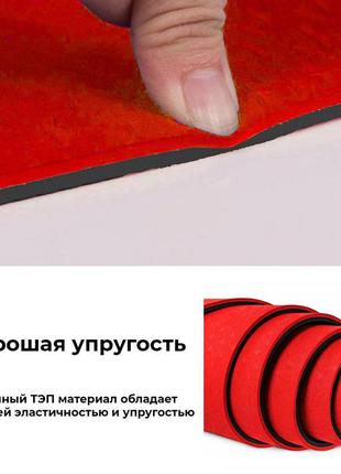 Килимок для фітнесу і йоги power system yoga mat premium ps-4060 red6 фото