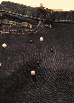 Шорти kiabi темно-сині джинсові бавовна на 6 років зростання 114-119 см5 фото