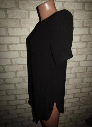 Черная удлиненная блуза р-р s-36 h&m2 фото