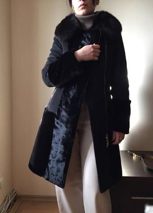 Зимнее пальто vam с шерстью и альпака