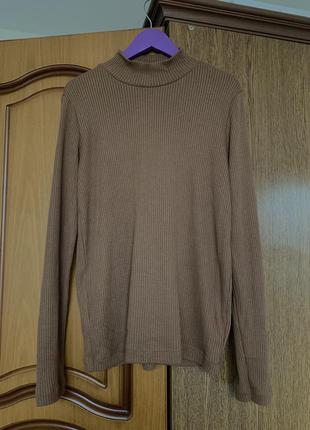 Водолазка бежевая светло-коричневая