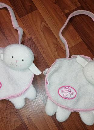 Сумка овечка для baby annabell zapf creation, аксесуари для ляльок