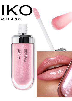 Смягчающий блеск для губ kiko cosmetics 3d hydra lipgloss