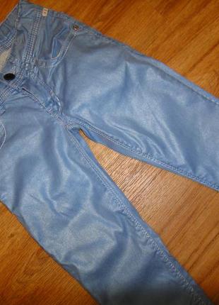 Модные стильные джинсы на девочку blue pepper с покрытием р.128 (6-8 л