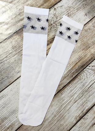 Носки гольфы гольфики белые для девочки школьные носки шкарпетки высокие3 фото