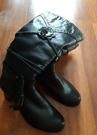 Сапожки зима шкіра нові