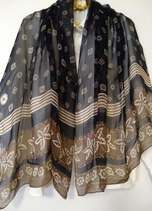 Шаль mantero collection italy оригінал підписний шовковий шарф накидка роуль