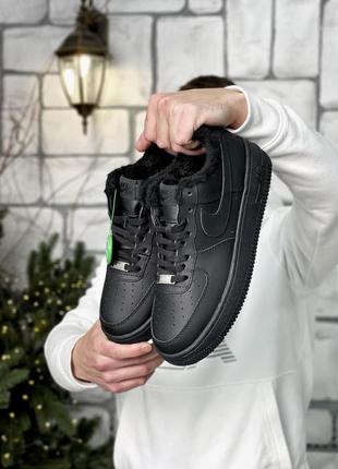 Мужские кроссовки nike air force 1 low (деми, зима, с мехом)