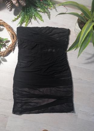 Сукня міні чорна вечірня2 фото