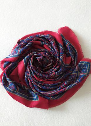 Платок шаль палантин красивая расцветка турецкие огурцы4 фото