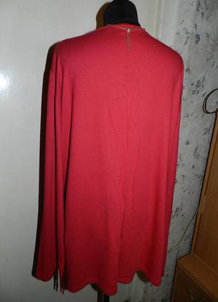 Натуральная,трикотажная-стрейч,качественная блузка-туника,большого размера,швеция3 фото