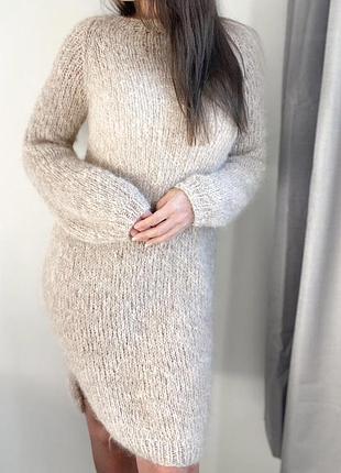 В'язане плаття з альпаки