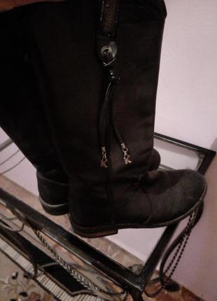 Кожаные сапожки