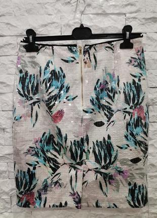 Шикарная фирменная юбка h&m р. 40 (10)4 фото