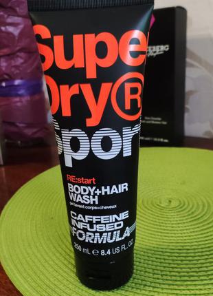 Шикарний гель для душу і волосся superdry sport