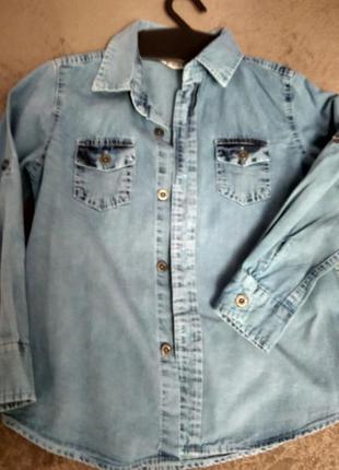 Рубашка джинсовая для мальчика  2 - 4  года, новая lc waikiki4 фото