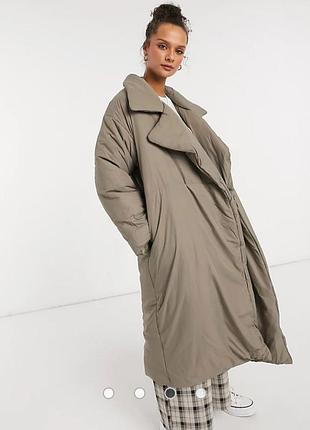 Пуховик-пальто в стилі zara