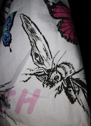 Рубашка в принт мотыльки бабочки насекомые gresham blake мужская оверсайз4 фото