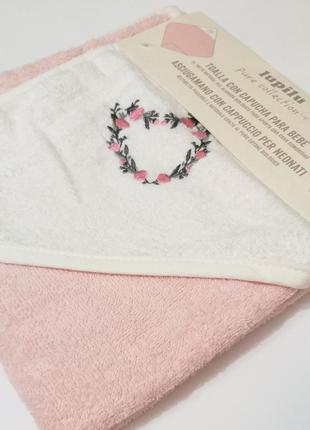 Махровое полотенце уголок для новорожденных lupilu6 фото