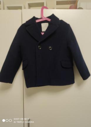 Стильное пальто для мальчика 6 лет1 фото