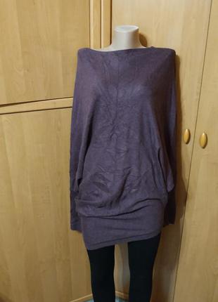 Фирменный свитер, платье ассиметничный р. м tezenis