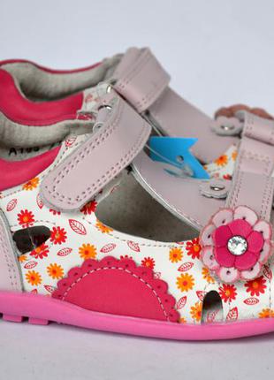 Кожаные босоножки для девочек calorie