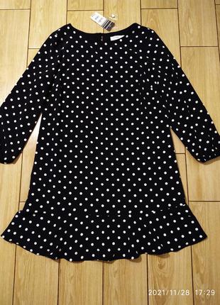 Плаття в горошок, на підкладці