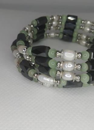 Намисто магнітні намисто довгі перли2 фото