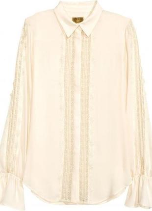 H&m, шикарна, повітряна, легка, жіноча, блуза, сорочка2 фото