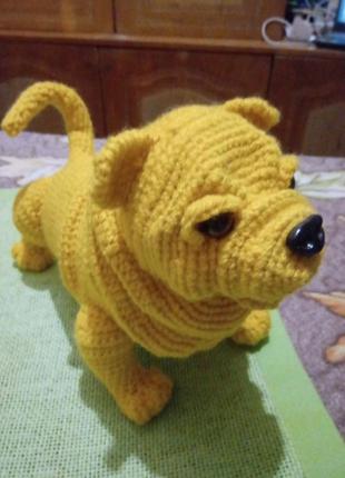 Интерьерная игрушка.собачка 3
