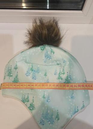 Зимний комплект шапка и рукавички на флисе2 фото