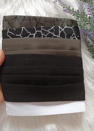 Мега-упаковка (5шт) 🖤 багаторазові тканинні маски c&a