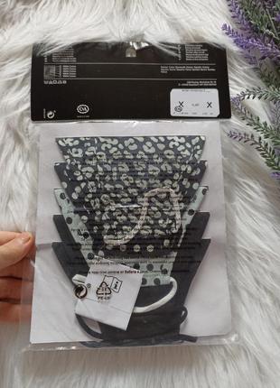 Мега-упаковка (5шт)🖤 тканевые многоразовые маски c&a2 фото