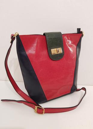 Эффектная кожаная сумка crossbody jane shilton англия