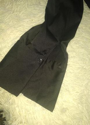 Шелк черная блуза, широкий рукав с манжетом манжет2 фото
